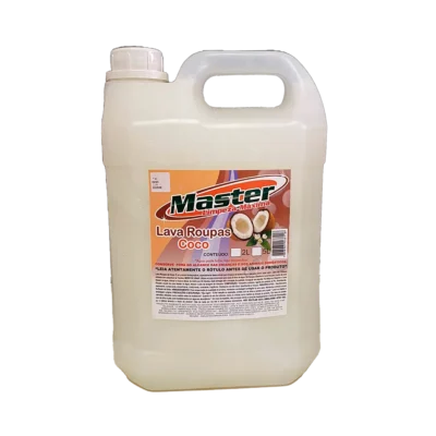 Lava Roupas Líquido de Coco Master 5 Litros – Sabão de Coco para Tecidos Finos e Delicados