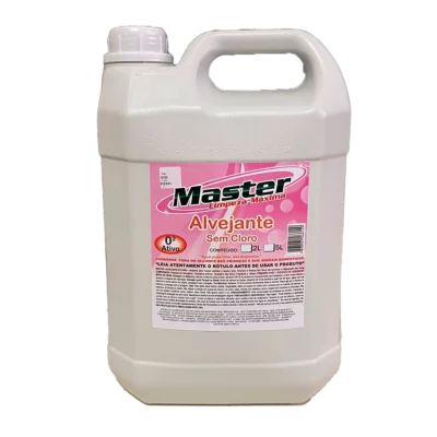 Alvejante Sem Cloro Master O² Ativo 5 Litros – Tira Manchas para Roupas Coloridas e Brancas
